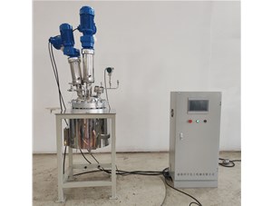 29L不锈钢电加热电动吊杆升降反应釜已完工发往温州