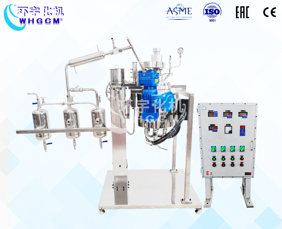上海5L不锈钢蒸馏反应釜系统