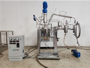 3L高温不锈钢减压蒸馏酯化反应釜已完工发往澳洲