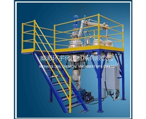 浙江100L减压蒸馏反应釜  带操作平台