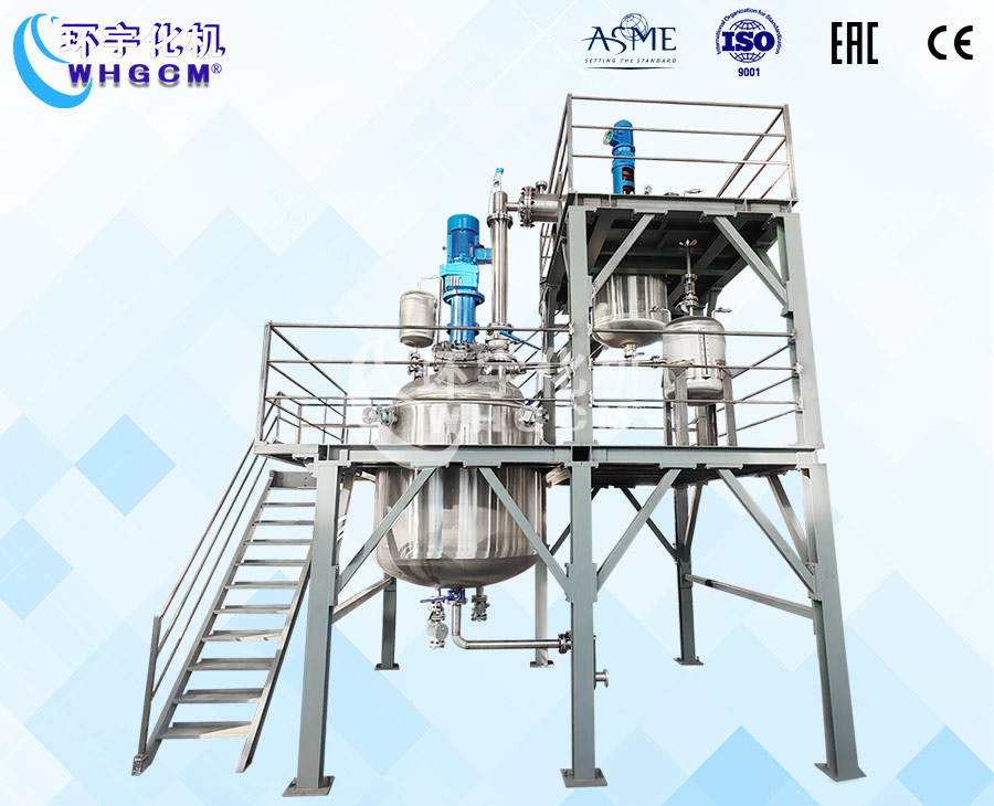 浙江2000L不锈钢聚合反应釜系统